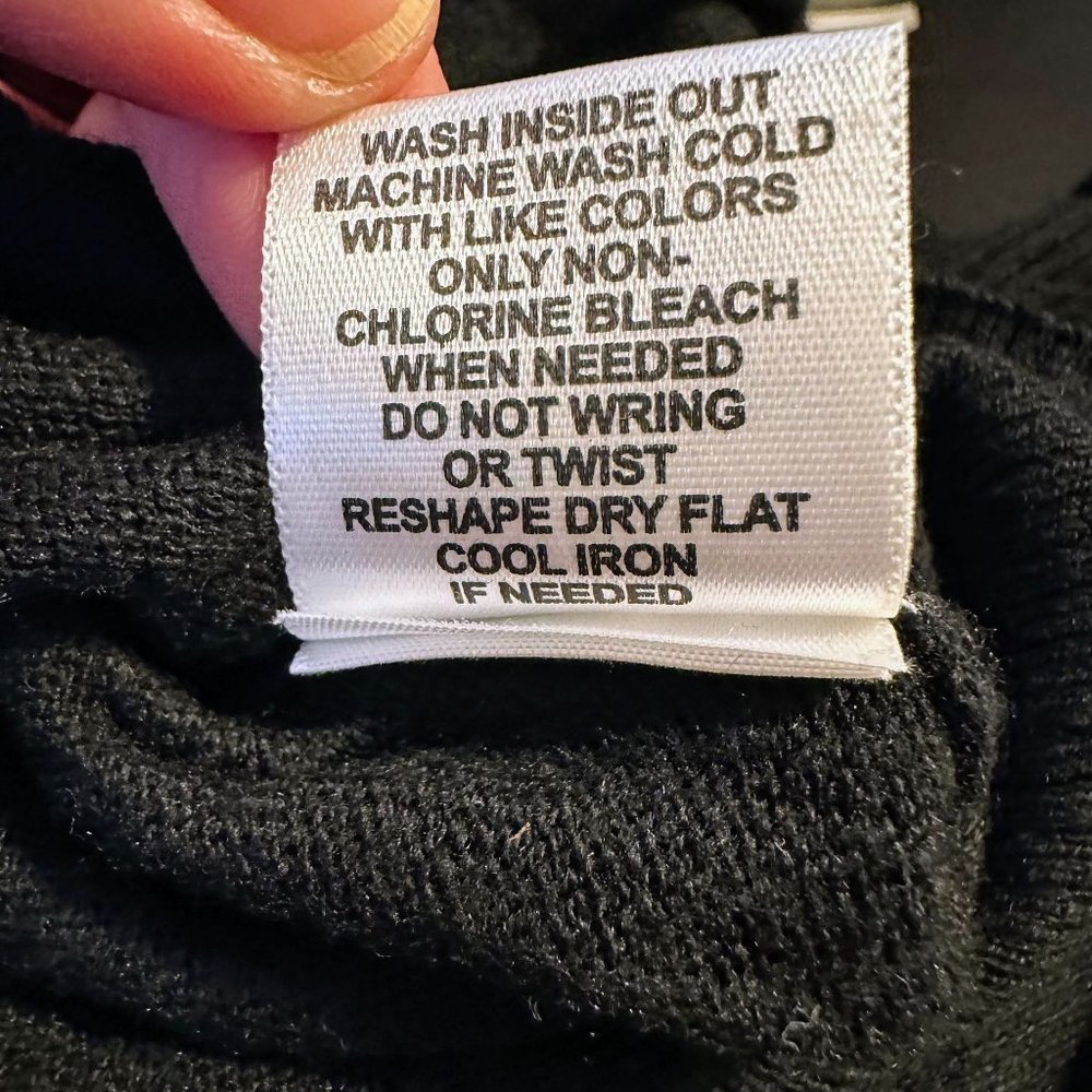 Elle Ruffled Black Cardigan Size XL - Picture 4 of 7